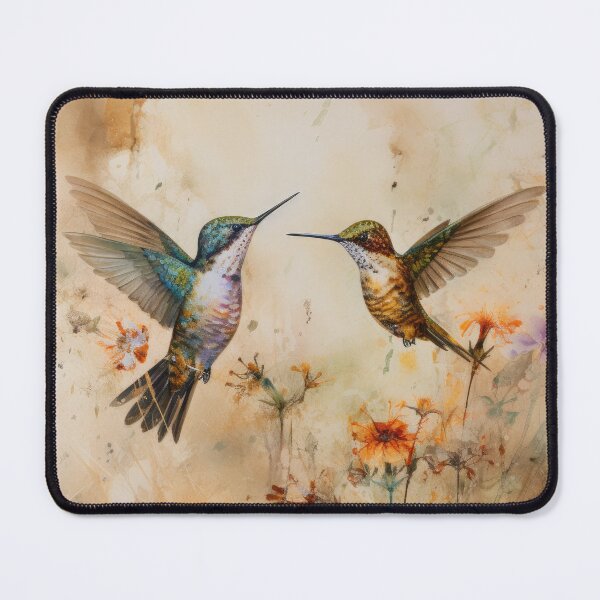 Artikelvorschau, Kolibris und Blumen entworfen und verkauft von Vanover Designs.