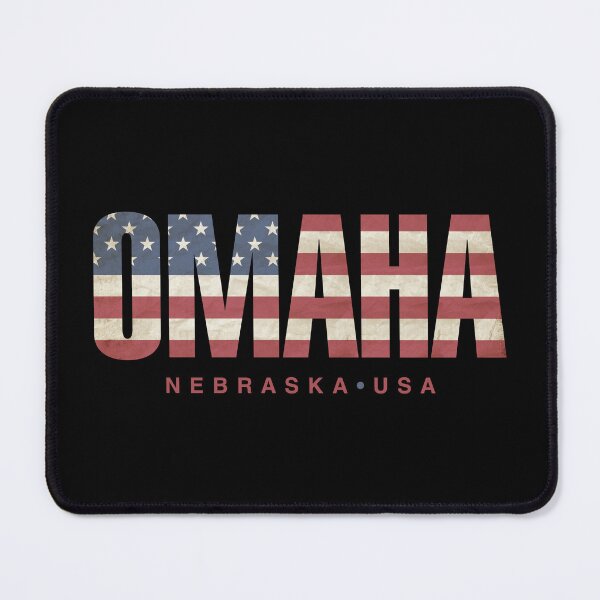 Item preview, Omaha Nebraska Vintage American Flag Design designed and sold by Futurebeachbum.