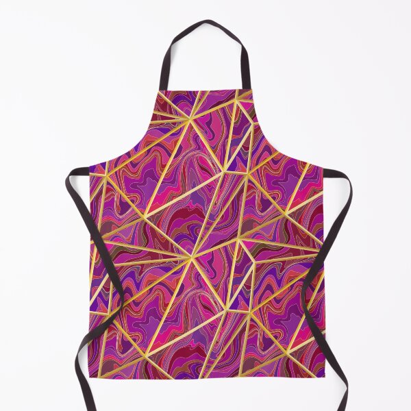 Item preview, Abstract purple, gold and blue low polygonal 3d psychedelic pattern designed and sold by Osting.