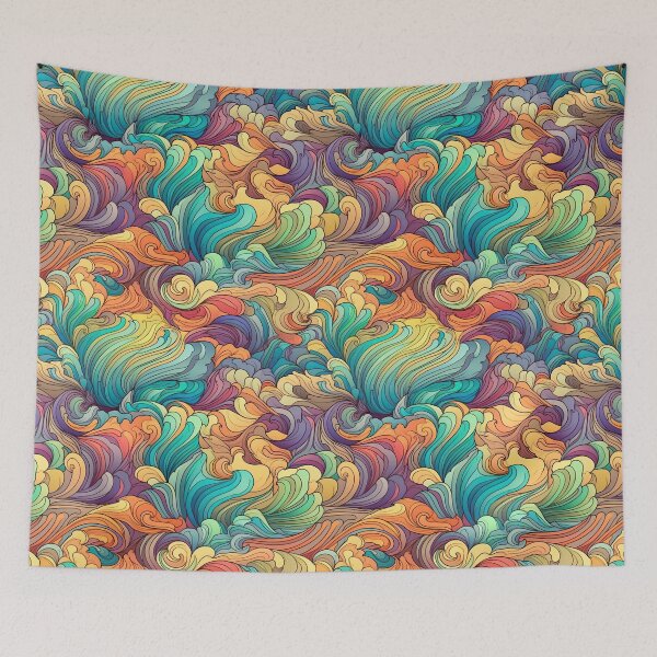 Item preview, Rainbow Swirls 2 designed and sold by Pedra Panda.