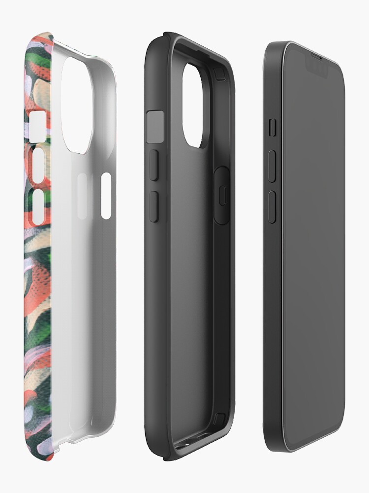 Thumbnail 2 of 4, iPhone Case, Brush Pattern 1 designed and sold by saaratani.