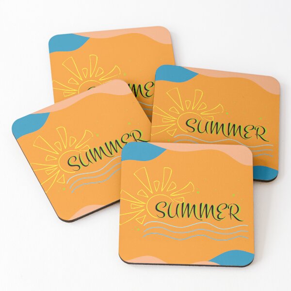 Item preview, summer poster, card with sun, enjoy the sunny summer, hello summer lettering theme designed and sold by SabinArt.