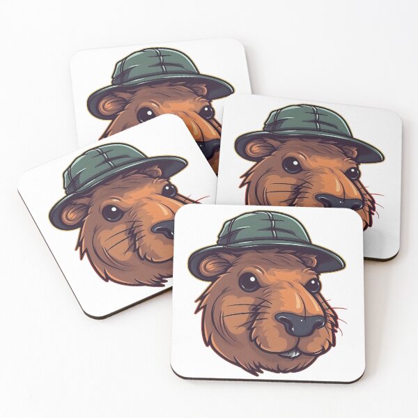 Item preview, Capybara wearing panama hat designed and sold by KristinaNEL.