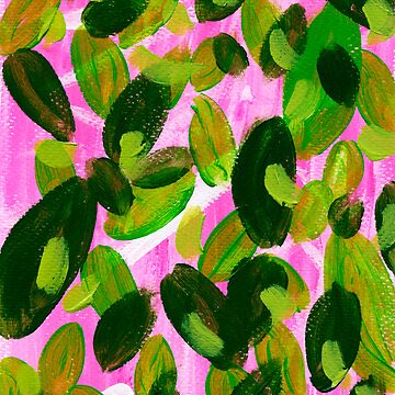 Artwork thumbnail, Leaves on Pink by Saara Tani