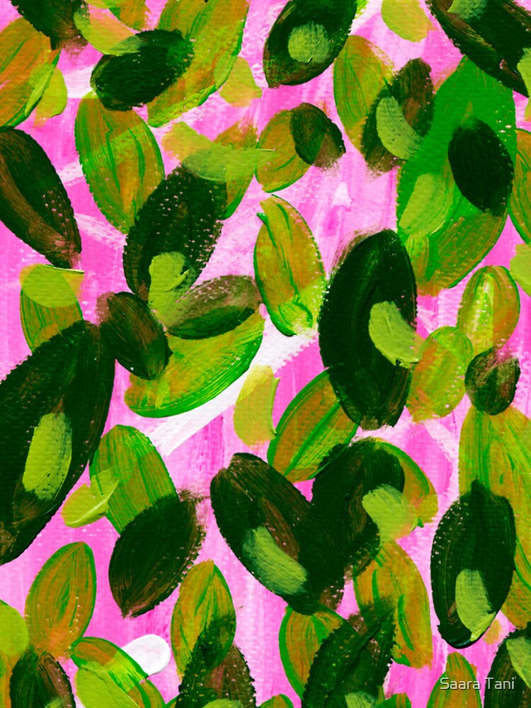 Thumbnail 4 of 4, iPhone Case, Leaves on Pink designed and sold by saaratani.