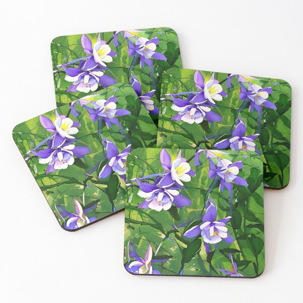 Item preview, Purple Columbines  designed and sold by Dana Roper.