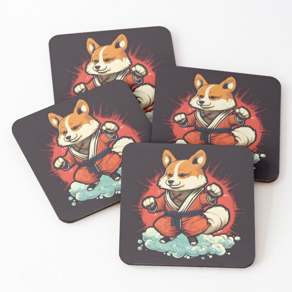 Item preview, Kung-Fu Corgi designed and sold by Monkey-Bar.