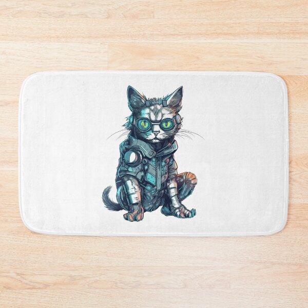 Item preview, Cyberpunk cat designed and sold by hamishby.