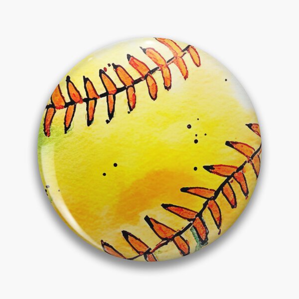 Artikelvorschau, Aquarell-Softball entworfen und verkauft von Brooke Drake Co..