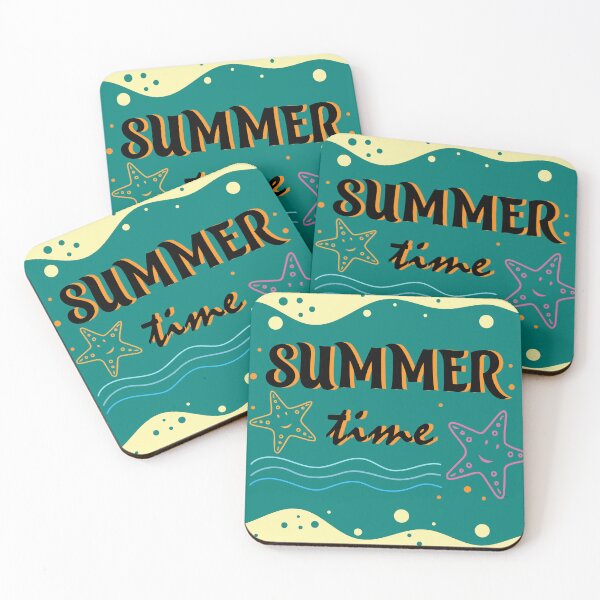 Item preview, summer time banner, summer poster, enjoy the sunny summer, hello summer lettering theme	 designed and sold by SabinArt.