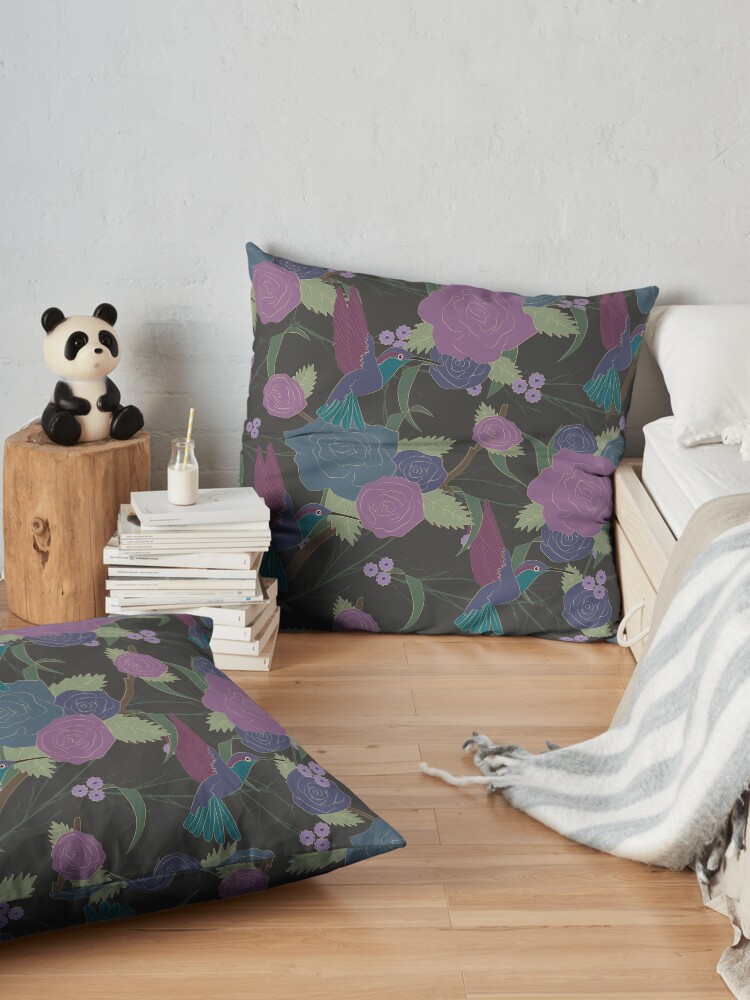 Alternate view of Dark Roses Floor Pillow