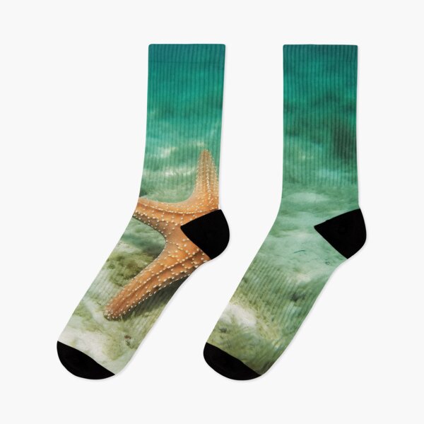 Item preview, Blue Ocean Waves with Starfish designed and sold by Fragpop.