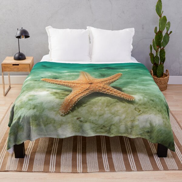 Item preview, Blue Ocean Waves with Starfish designed and sold by Fragpop.