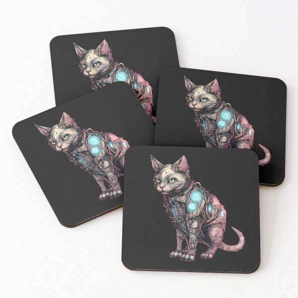 Item preview, Cyberpunk cat designed and sold by hamishby.