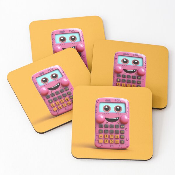 Item preview, PINK CARTOON CALCULATOR designed and sold by PLVY.