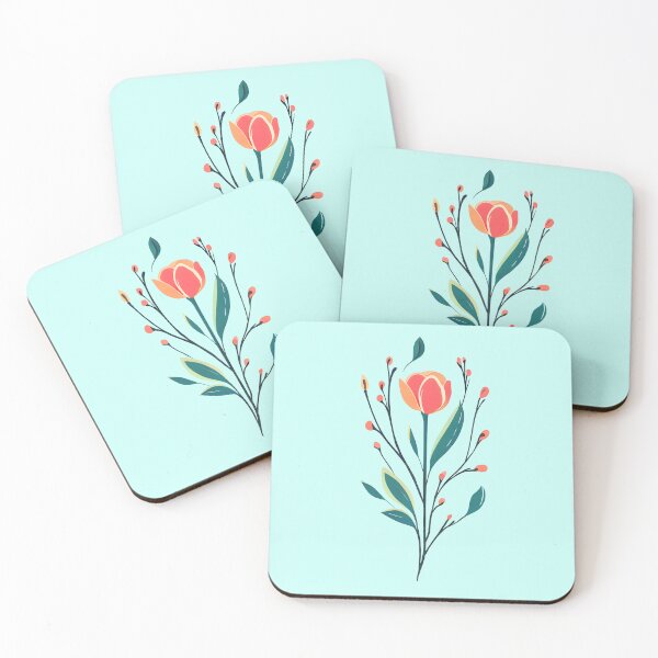 Item preview, Tulip stick mural designed and sold by Charmy Design.