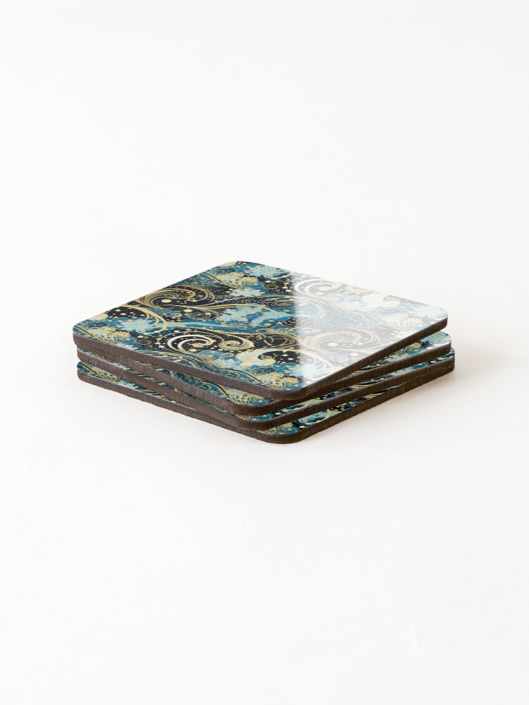 Thumbnail 4 of 5, Coasters (Set of 4), Frozen Rivers designed and sold by FreeStoneStudio.