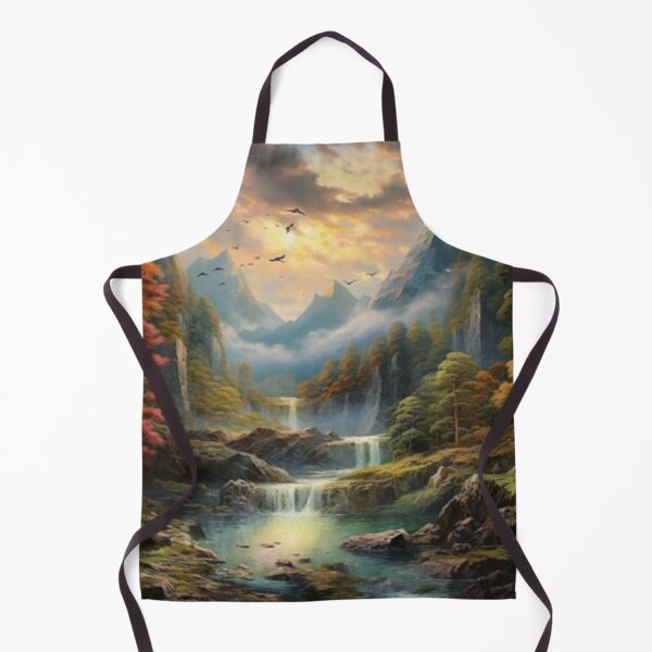 Item preview, mountain river forest waterfall designed and sold by jerbiz.