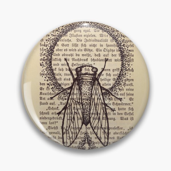 Item preview, Sun Cicada on a vintage page art designed and sold by Julianum.