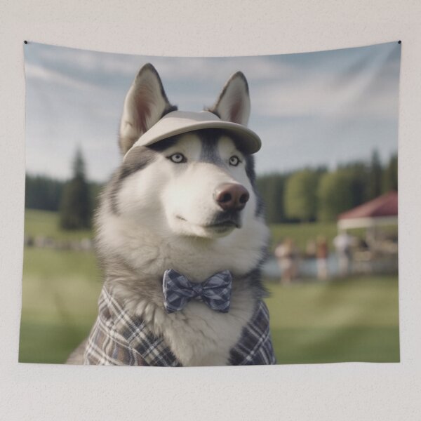 Item preview, HUSKY WEARING ASCOT designed and sold by PLVY.
