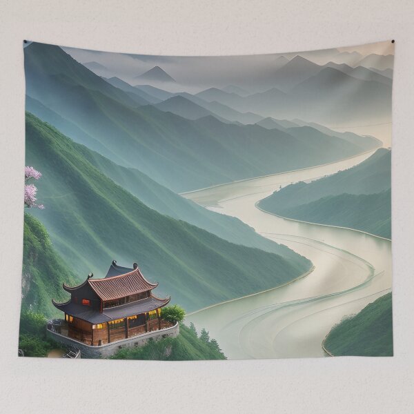 Item preview, Chinese Penglai Wonderland - Chinese painting designed and sold by joejiing.