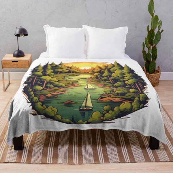 Item preview, Sunset River Encounter: Pixelart Sailboats designed and sold by SynthPrint.