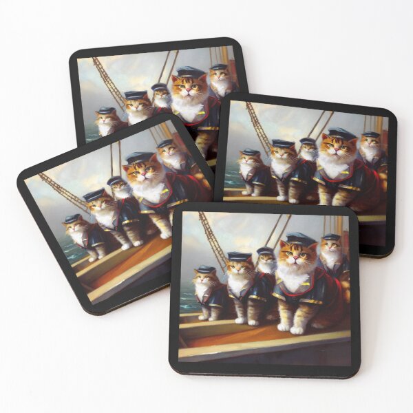Item preview, Cats On a Ship designed and sold by CrankyOldDude.
