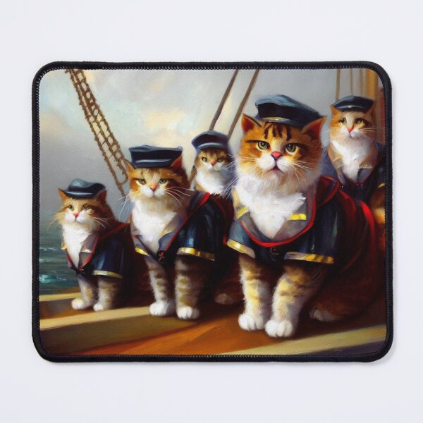 Item preview, Cats On a Ship designed and sold by CrankyOldDude.
