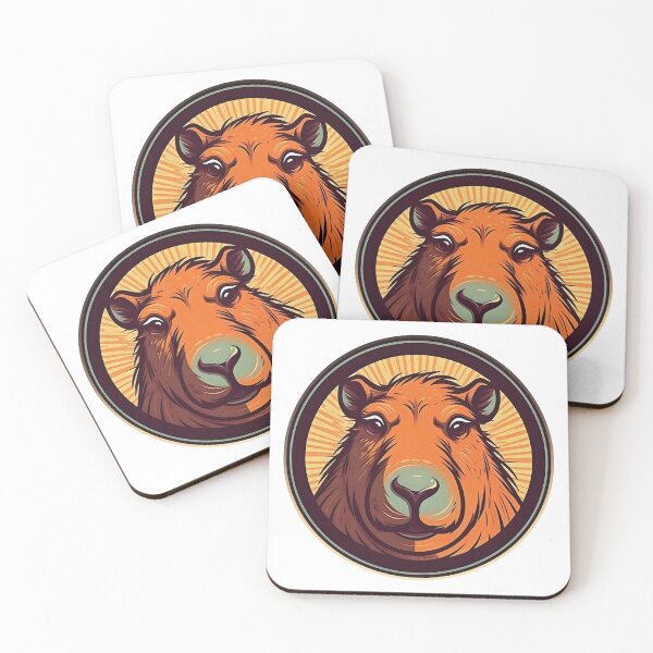 Item preview, Cartoon capibara in circle designed and sold by KristinaNEL.