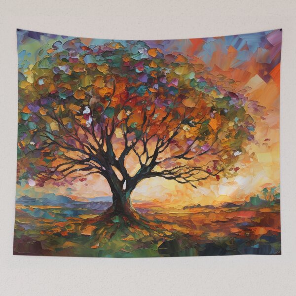 Item preview, Textured impressionist tree designed and sold by Art by Lilia.