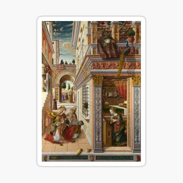 Item preview, The Annunciation, with Saint Emidius | Carlo Crivelli | 1486 Renaissance Biblical Art designed and sold by CJET.