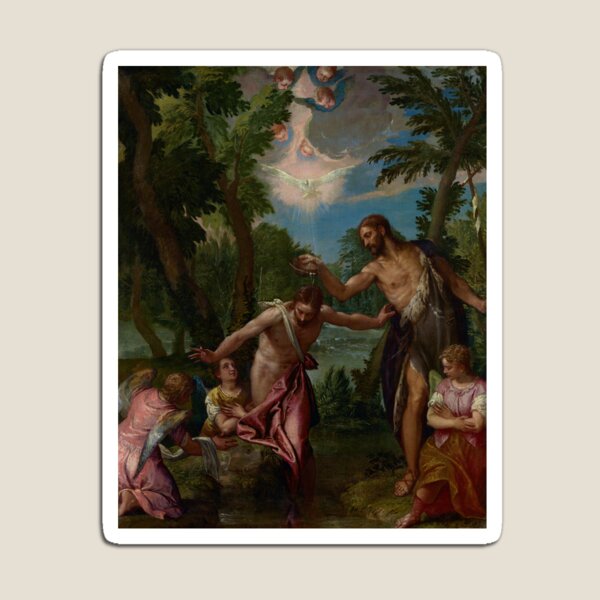 Item preview, The Baptism of Christ | Paolo Veronese | 1588 Renaissance Biblical Art designed and sold by CJET.
