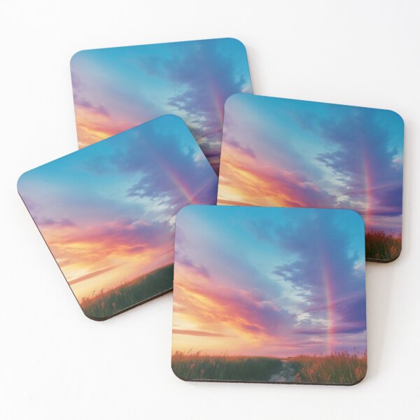 Item preview, Vibrant Summer Sunset with Rainbow designed and sold by Fragpop.