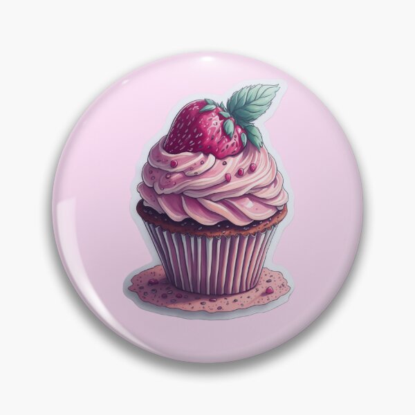 Item preview, Cute strawberry cupcake designed and sold by Trendsecne.