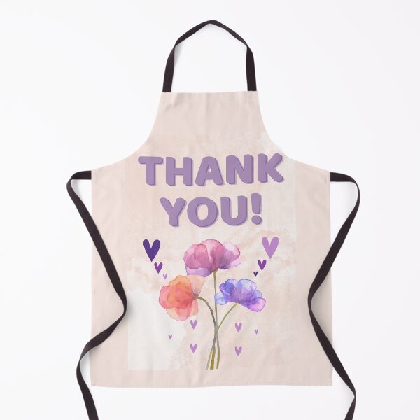 Item preview, Thank You! Watercolour Flowers and Purple and Pink Hearts to show your Appreciation! designed and sold by Ceramic Scripture.