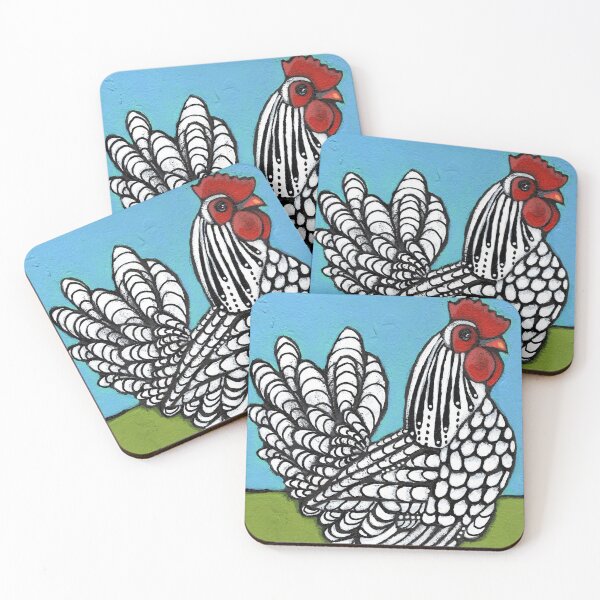 Item preview, Wyandotte Silver Laced Rooster designed and sold by CindyGrosch.
