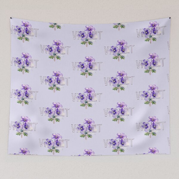 Item preview, Violet Name Flower designed and sold by illustratious.