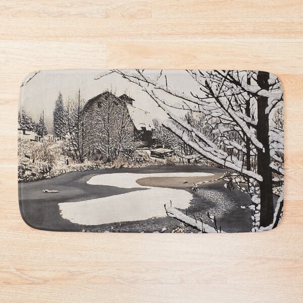 Item preview, Frost Over Pond designed and sold by alsbydesign.
