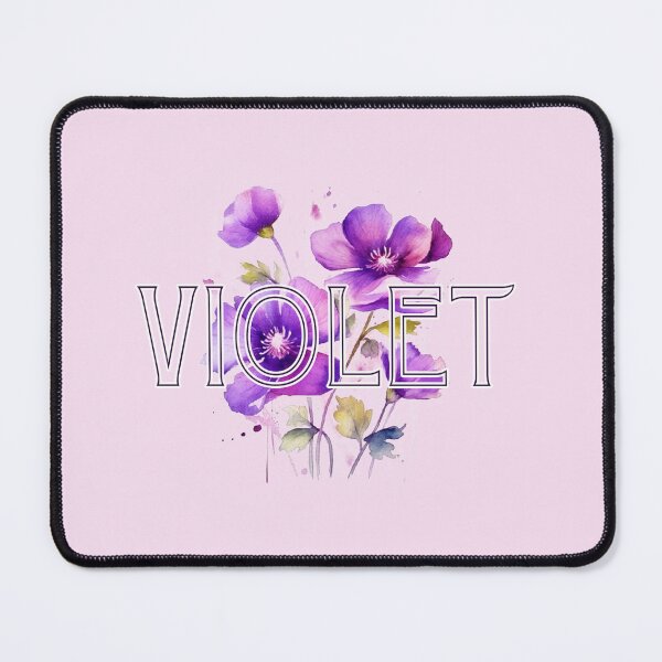 Item preview, Violet Name Flower Watercolor designed and sold by illustratious.