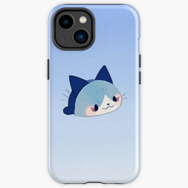 funny blue cat miaw RBonville iPhone Tough Case
