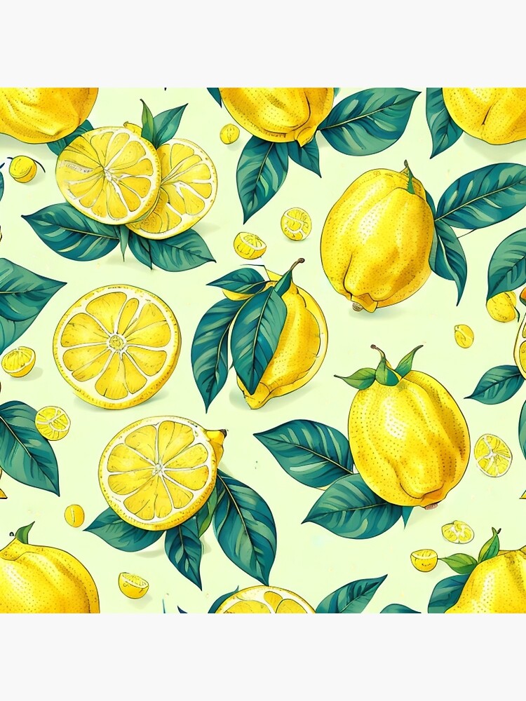 Juicy Lemons Print Backpack - Fresh and Vibrant