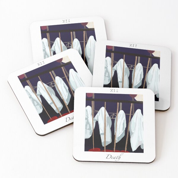 Item preview, Playground Ghosts Death Tarot Card  designed and sold by Lucindas-Art07.