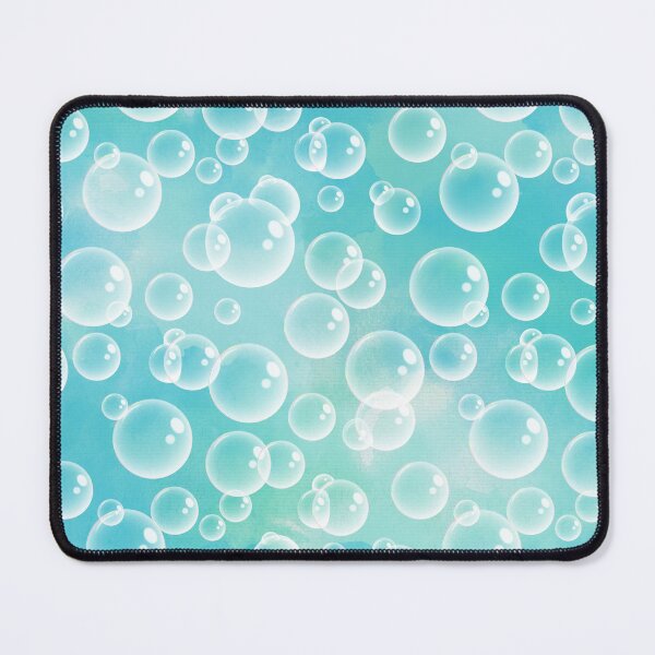 Item preview, Translucent Bubbles on Blue and Green Watercolor Background designed and sold by XenaBean.