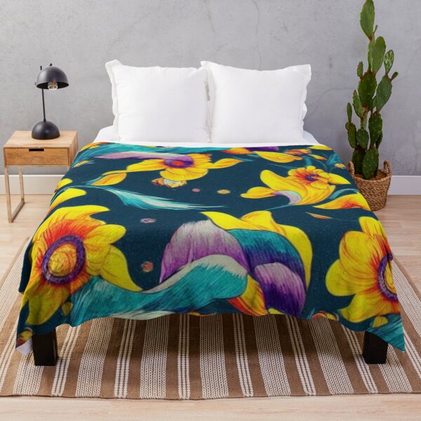 Item preview, Vibrant Yellow Flowers Pattern designed and sold by BubbleSpy.
