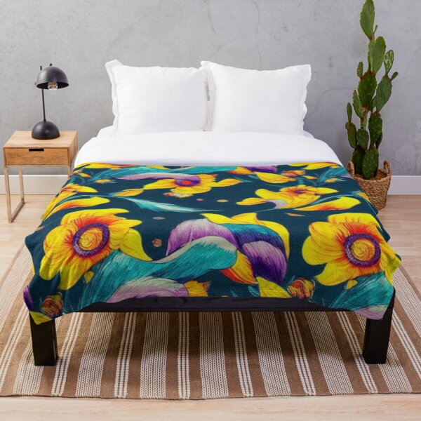 Item preview, Vibrant Yellow Flowers Pattern designed and sold by BubbleSpy.