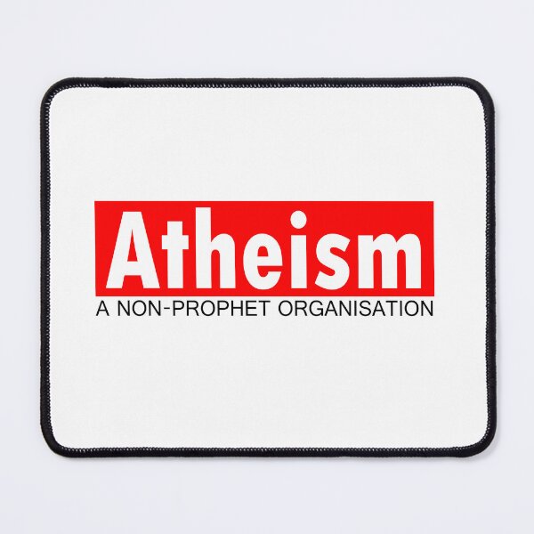 Item preview, Atheism, A Non Prophet Organisation - Funny Slogan - Non Religious - Goth - Rocker - Biker designed and sold by TouchinClothUK.