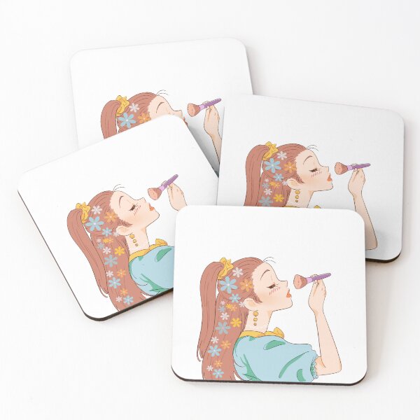 Item preview, Flower Haired Girl- Makeup Lover- Feelin' Cute designed and sold by MaieBearArt.