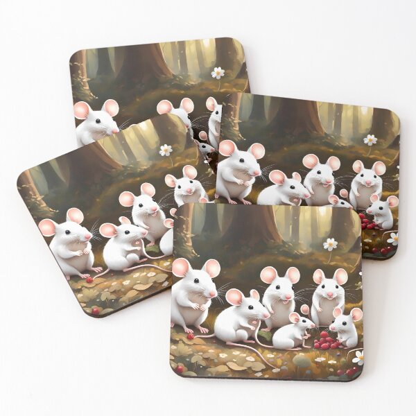 Item preview, White mice family designed and sold by Sobucca.