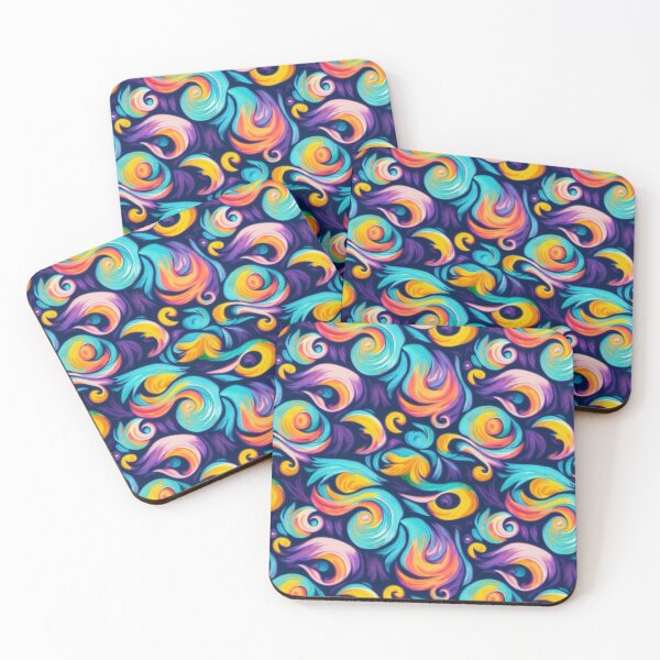 Item preview, Mini Wave Pattern - Colorful Abstract Design designed and sold by BubbleSpy.