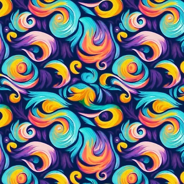 Artwork thumbnail, Mini Wave Pattern - Colorful Abstract Design by BubbleSpy